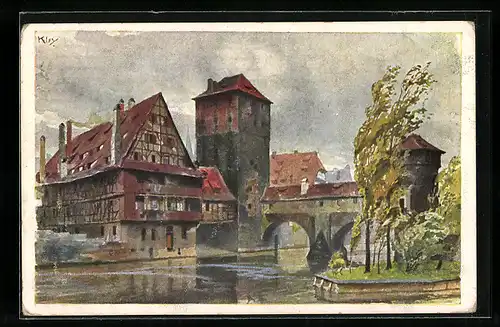 Künstler-AK Nürnberg, Henkersteg