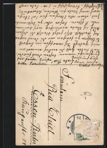 AK Prinz Wilhelm mit einem Bernhardiner