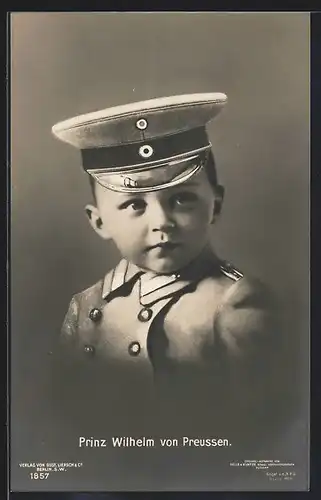 AK Prinz Wilhelm von Preussen als Kind in Soldatenuniform