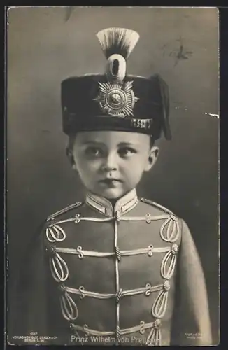 AK Prinz Wilhelm von Preussen als Kleinkind in Soldatenuniform