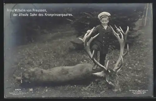 AK Prinz Wilhelm von Preussen, der älteste Sohn des Kronprinzenpaares