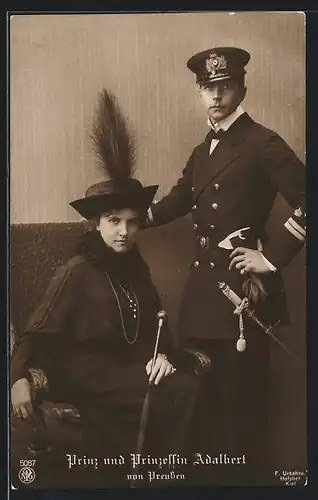 AK Prinz und Prinzessin Adalbert von Preussen