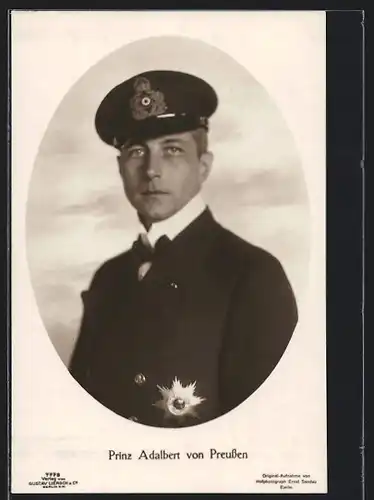 AK Prinz Adalbert von Preussen in Uniform