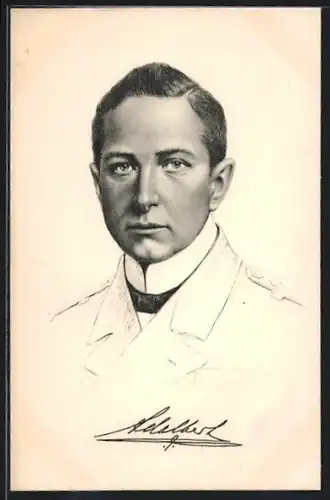 AK Portrait Prinz Adalbert von Preussen in Uniform