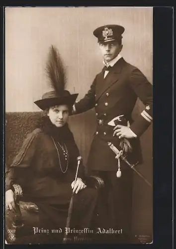 AK Prinz und Prinzessin Adalbert von Preussen