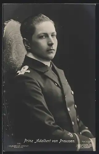 AK Prinz Adalbert von Preussen in Uniform