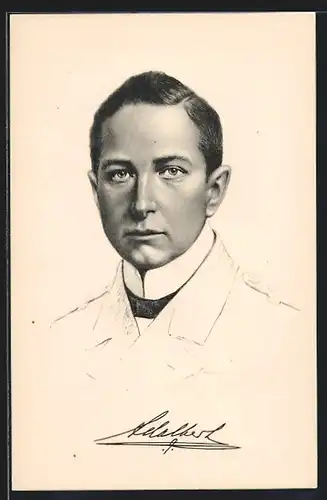 AK Portrait Prinz Adalbert von Preussen in Uniform