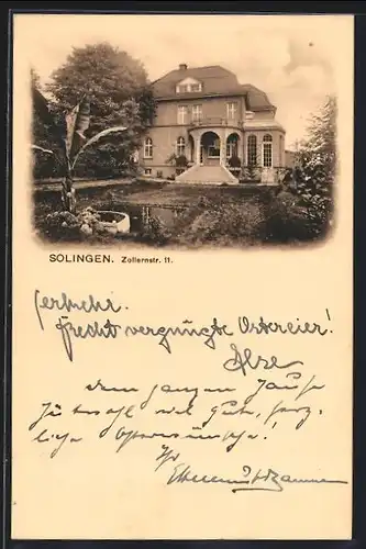 AK Solingen, Haus in der Zollernstr. 11