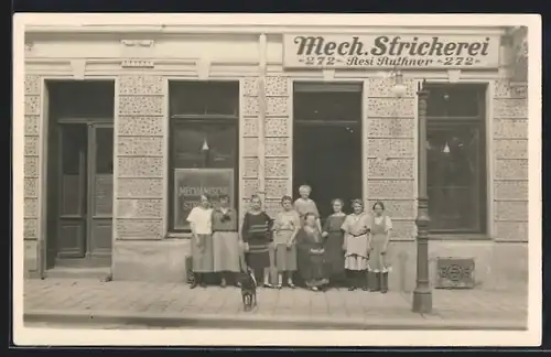 AK Wien, Mech. Strickerei v. Resi Ruthner, Linzerstrasse 272