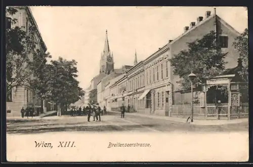 AK Wien, Blick in die Breitenseerstrasse