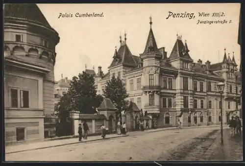 AK Wien-Penzing, Palais Cumberland in der Penzingerstrasse 9