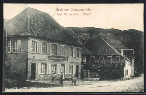 AK Marlenheim i. Elsass, Gasthaus z. Wangenmühle