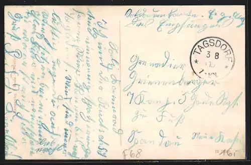 AK Tagsdorf, Gasthaus zur Post v. Joseph Bubendorf