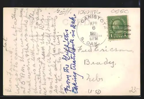 Foto-AK Canistota, SD, Dr. Ortman Hotel-Hospital