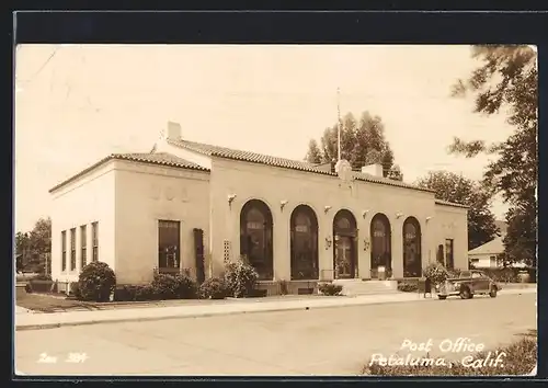 Foto-AK Petaluma, CA, Post Office