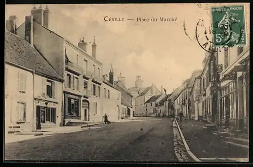 AK Cérilly, Place du Marché