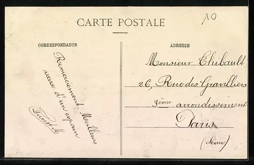 AK Cérilly, Monument de Francois Péron