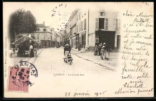 AK Gannat, Le Grande Rue