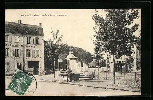 AK Gannat, Gendarmerie, Buste Hennequin