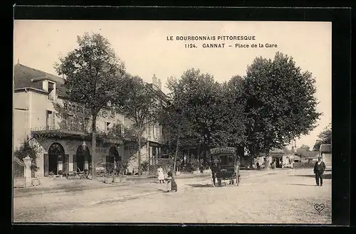 AK Gannat, Place de la Gare