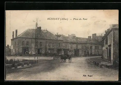 AK Bézenet, Place du Pont