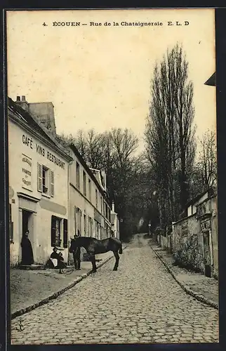 AK Écouen, Rue de la Chataigneraie