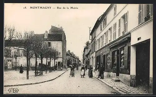 AK Montmagny, Rue de la Mairie