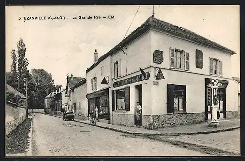 AK Ezanville, La Grande Rue, Cafe-Tabac de la Maire