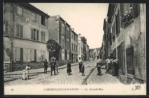 AK Cormeilles-en-Parisis, La Grande-Rue