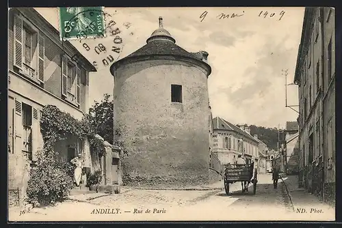 AK Andilly, Rue de Paris