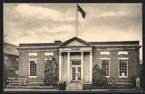 AK Olyphant, PA, Post Office Delaware St.