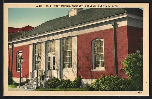 AK Clemson, SC, U. S. Post Office, Clemson College