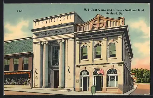 AK Ashland, PA, U.S. Post Office and CitizensNational Park