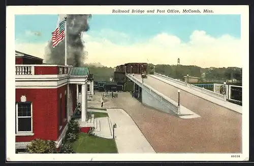 AK McComb, MS, Railroad Bridge and Post Office