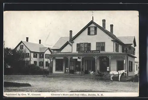 AK Dublin, NH, Gleason`s Store and Post Office