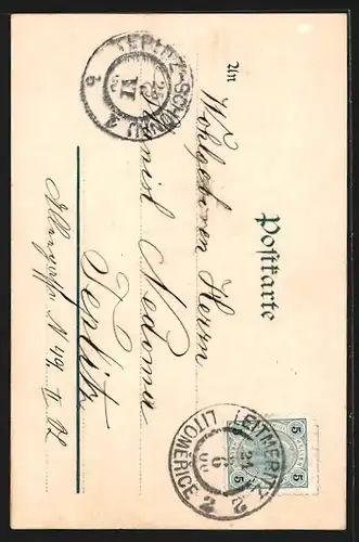 AK Tetschen / Decin, Blick von der hintern Schäferwand