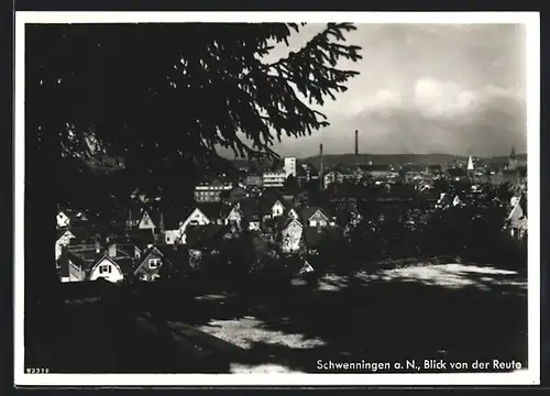 AK Schwenningen a. N., Blick von der Reute auf den Ort
