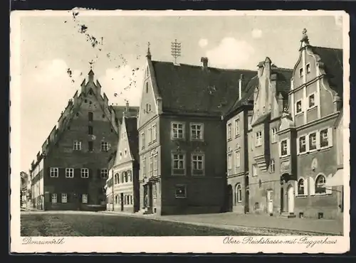 AK Donauwörth, Obere Reichstrasse mit Fuggerhaus