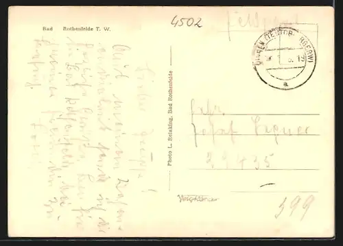 AK Bad Rothenfelde /T.-W., Gebäudeansicht