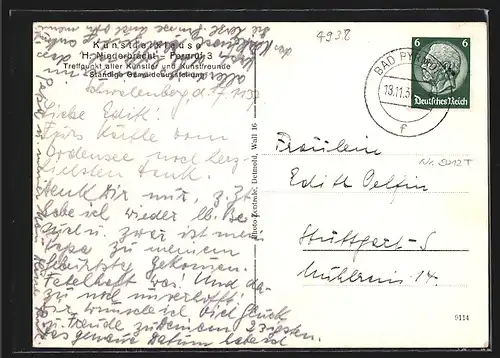 AK Schwalenberg in Lippe, Gasthaus Künstlerklause