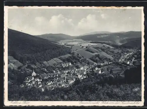 AK Ruhla i. Thür., Blick von der Karolinenhöhe auf den Ort