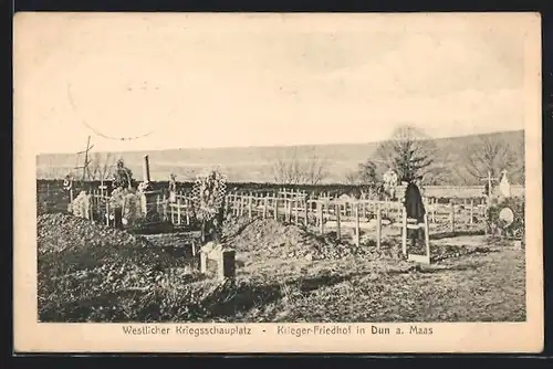 AK Dun, Blick auf den Krieger-Friedhof