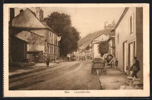 AK Dun, Blick in die Lazarettstrasse