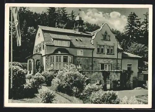 AK Tabarz, Heim der Deutschen Mutter, Müttererholungsheim der NSV, Gau Thüringen, Unteres Haus