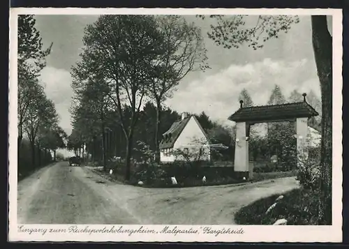 AK Bargteheide, Eingang zur Reichsposterholungsheim Malepartus