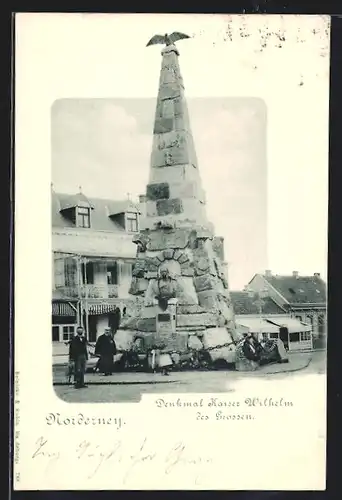 AK Norderney, Denkmal Kaiser Wilhelm des Grossen