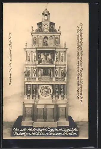 AK Goslar, Die alte historische Goslarer Kunst-Uhr