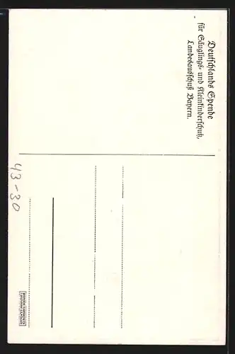 Künstler-AK Mutter mit zwei Kindern beim Gebet vor dem Essen, Kinderfürsorge