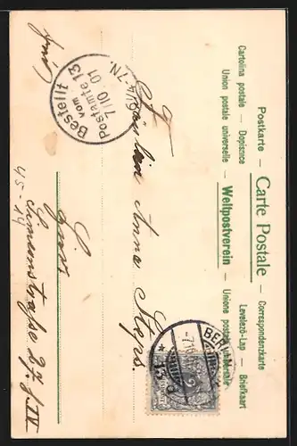 AK Kind mit einem Glas Saft auf Skiern