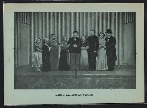 AK Lukas`s Liliputaner-Varieté auf der Bühne